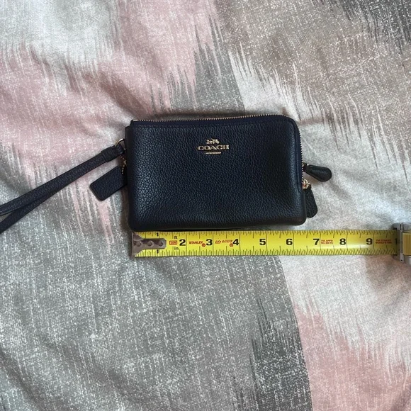 Coach Dark Navy Wristlet - Picture 3 of 13